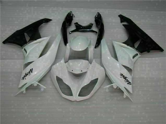 Kits ABS Carenado Kawasaki ZX6R 2009-2012 - Blanco Negro Kits ABS Carenado Kawasaki ZX6R 2009-2012 - Blanco Negro
