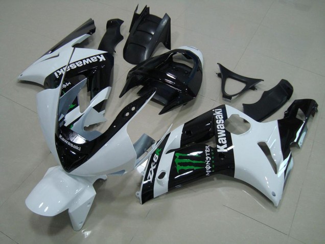 Kits Completo Carenado ABS Kawasaki ZX6R 2003-2004 - Blanco Monster Kits Completo Carenado ABS Kawasaki ZX6R 2003-2004 - Blanco Monster