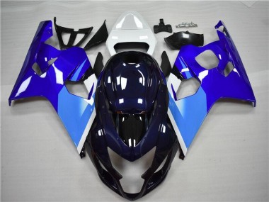 Kits Completo Carenado ABS Suzuki GSXR 600 / 750 K4 2004-2005 - Azul Blanco