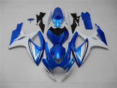 Kits Completo Carenado ABS Suzuki GSXR 600 / 750 K6 2006-2007 - Azul Blanco