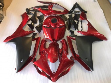 Kits Completo Carenado ABS Yamaha R1 2007-2008 - Negro Mate Rojo