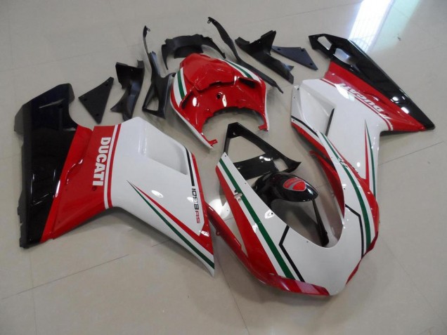 Kits Completo Carenado Ducati 848 1098 1198 2007-2014 - Rojo Blanco Kits Completo Carenado Ducati 848 1098 1198 2007-2014 - Rojo Blanco