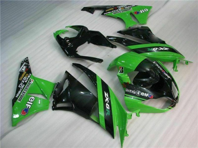 Kits Completo Carenado Kawasaki ZX6R 2009-2012 - Negro Verde Kits Completo Carenado Kawasaki ZX6R 2009-2012 - Negro Verde