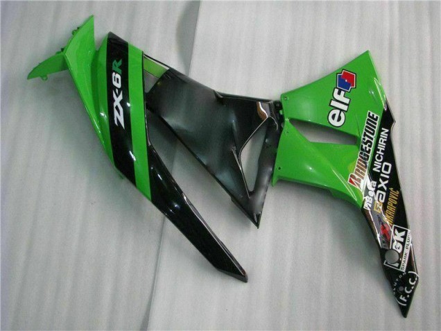 Kits Completo Carenado Kawasaki ZX6R 2009-2012 - Negro Verde Kits Completo Carenado Kawasaki ZX6R 2009-2012 - Negro Verde