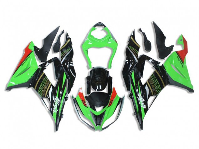 Kits Completo Carenado Kawasaki ZX6R 2013-2018 - Verde Negro Kits Completo Carenado Kawasaki ZX6R 2013-2018 - Verde Negro