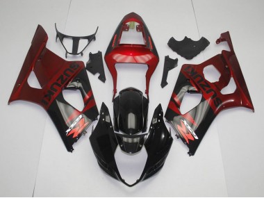 Kits Completo Carenado Suzuki GSXR 1000 K3 2003-2004 - Negro Rojo