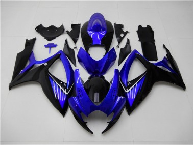 Kits Completo Carenado Suzuki GSXR 600 / 750 K6 2006-2007 - Azul Negro