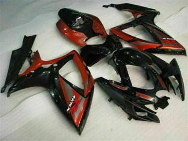 Kits Completo Carenado Suzuki GSXR 600 / 750 K6 2006-2007 - Negro Rojo