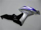 Carenados Moto Honda CBR600RR 2007-2008 - Plata Azul Negro Brillante OEM Estilo