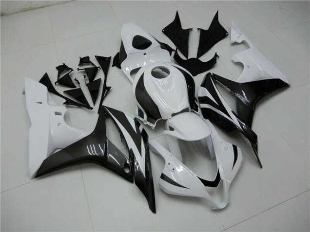 Carenado Moto Honda CBR600RR 2007-2008 - Blanco Negro Brillante