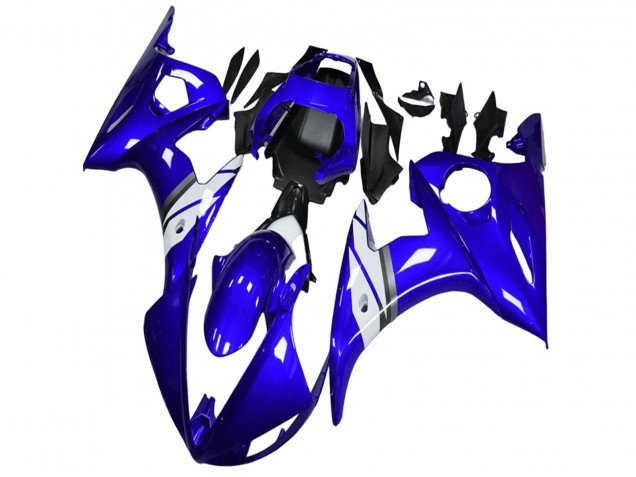 Carenados Moto Yamaha YZF R6 2003-2004 - Azul Blanco