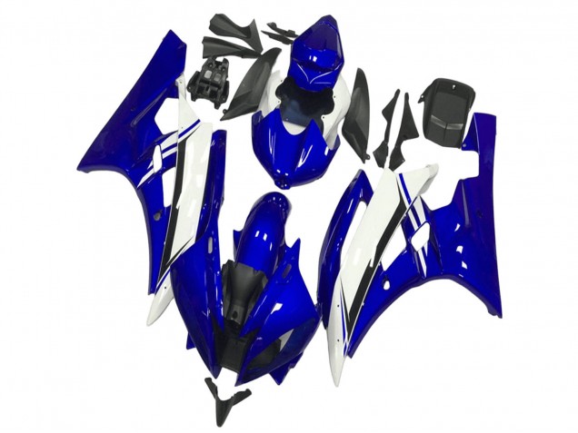 Carenados Moto Yamaha YZF R6 2006-2007 - Azul Blanco Negro