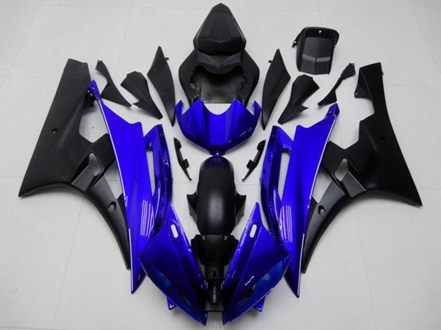 Carenado Moto Yamaha YZF R6 2006-2007 - Azul Negro Mate