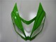 Carenado Moto Kawasaki ZX6R 2013-2018 - Verde Negro Brillante