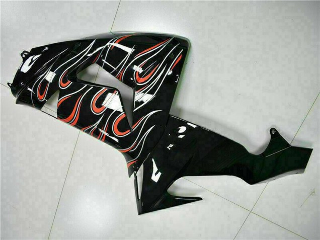 Kits Carenado Moto Kawasaki ZX10R 2006-2007 - Negro Brillante Rojo Llama