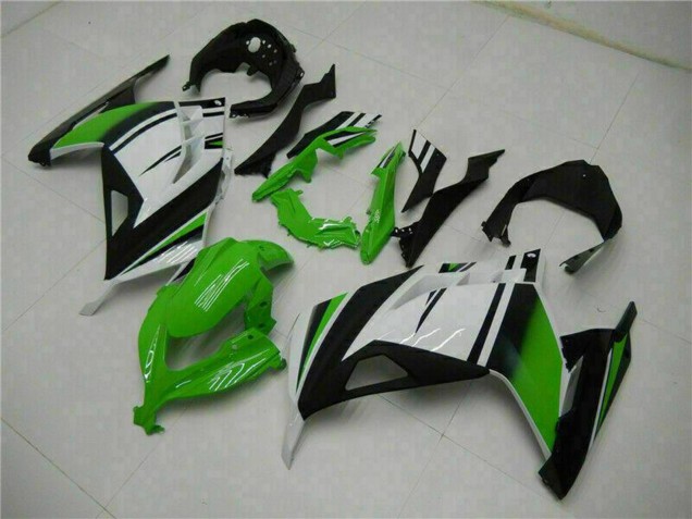 Carenados Moto Kawasaki Ninja 300 EX300R 2013-2024 - Blanco Verde Negro