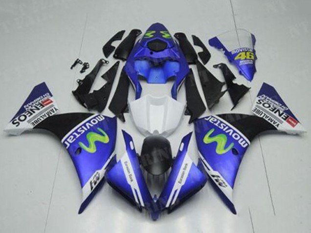 Carenados Moto Yamaha YZF R1 2012-2014 - Azul Blanco Negro Verde MoviStar Yamalube ENEOS