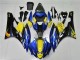 Carenados Moto Yamaha YZF R6 2006-2007 - Azul Amarillo Negro Brillante Tiburón