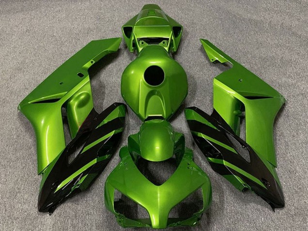 Carenados Moto Honda CBR1000RR 2004-2005 - Verde Negro Brillante Raya