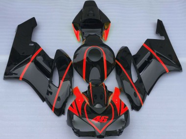 Carenados Moto Honda CBR1000RR 2004-2005 - Negro Brillante Rojo