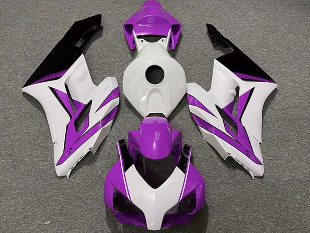 Carenados Moto Honda CBR1000RR 2004-2005 - Blanco Púrpura Negro Brillante