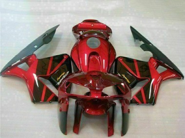 Carenado Moto Honda CBR600RR 2005-2006 - Rojo Negro