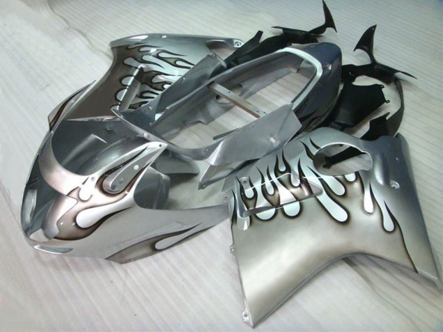 Carenados Moto Honda CBR1100XX Blackbird 1996-2007 - Plata Negro Llama