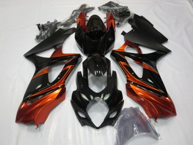 Carenados Moto Suzuki GSXR 1000 2007-2008 - Naranja Negro