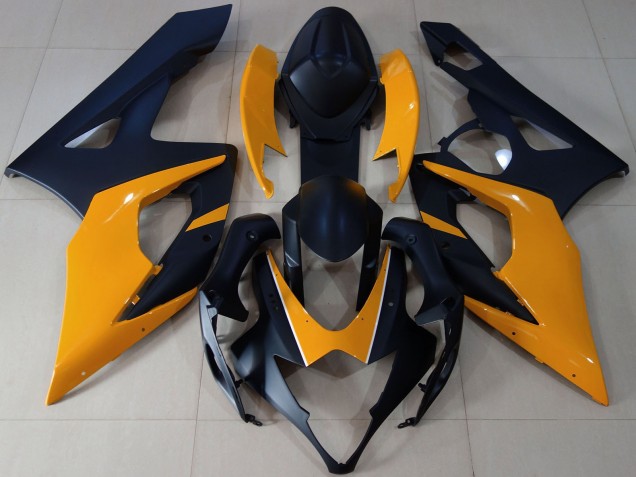 Carenados Moto Suzuki GSXR 1000 2005-2006 - Negro Mate Naranja Claro