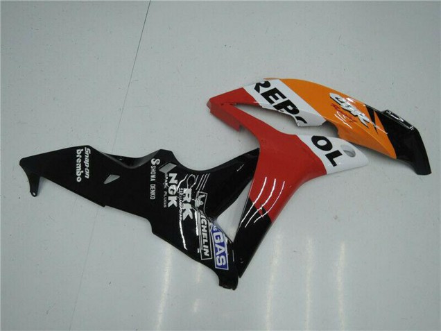 Carenado Moto Honda CBR600RR 2007-2008 - Naranja Blanco Rojo Negro Brillante Repsol