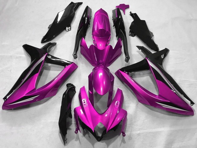 Carenados Moto Suzuki GSXR 600 / GSXR 750 2008-2010 - Rosa Negro Brillante