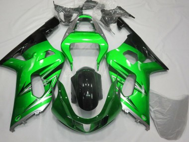 Carenados Moto Suzuki GSXR 600 / GSXR 750 2001-2003 - Verde Plata Negro Brillante