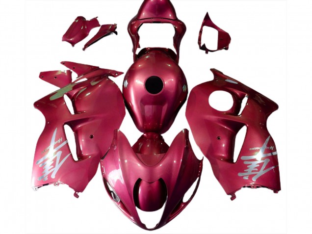 Carenados Moto Suzuki GSXR 1300 1996-2007 - Rojo Brillante Plata Logo