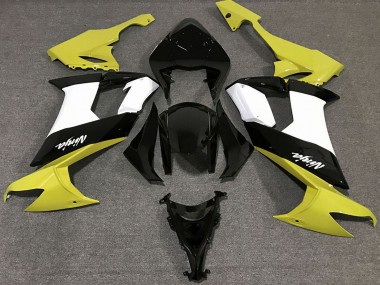 Carenados Moto Kawasaki ZX10R 2008-2010 - Amarillo Brillante Negro Blanco