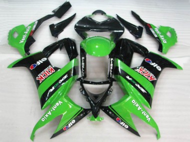 Carenados Moto Kawasaki ZX10R 2008-2010 - Verde Negro Rojo Kick Elf Vent-Axia