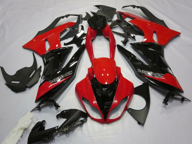 Carenados Moto Kawasaki ZX6R 2009-2012 - Rojo Negro Brillante