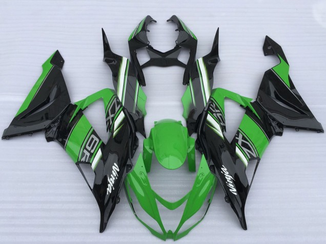 Carenados Moto Kawasaki ZX6R 2013-2018 - Verde Negro Blanco
