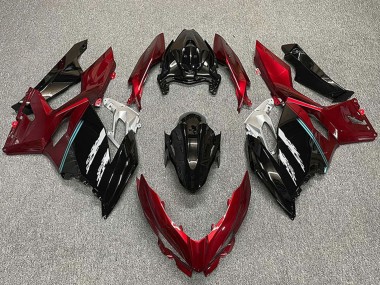 Carenados Moto Kawasaki Ninja 400 2018-2024 - Rojo Negro Brillante