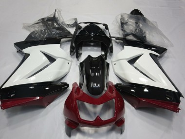 Carenados Moto Kawasaki Ninja 250 2008-2012 - Blanco Rojo Negro Brillante