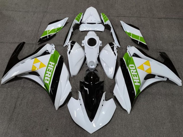 Carenados Moto Yamaha R3 2015-2018 - Blanco Verde Negro Brillante