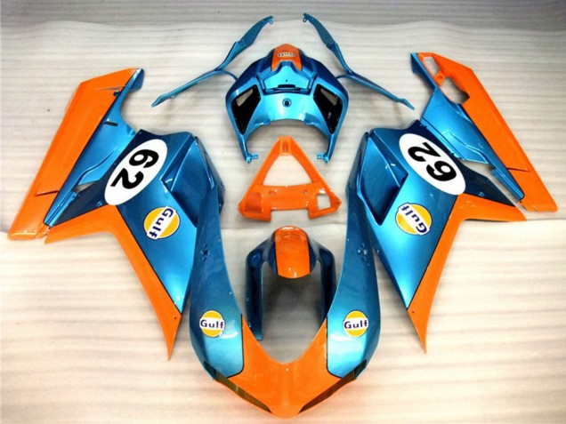 Carenados Moto Ducati 848 1098 1198 2007-2014 - Naranja Azul Gulf 62