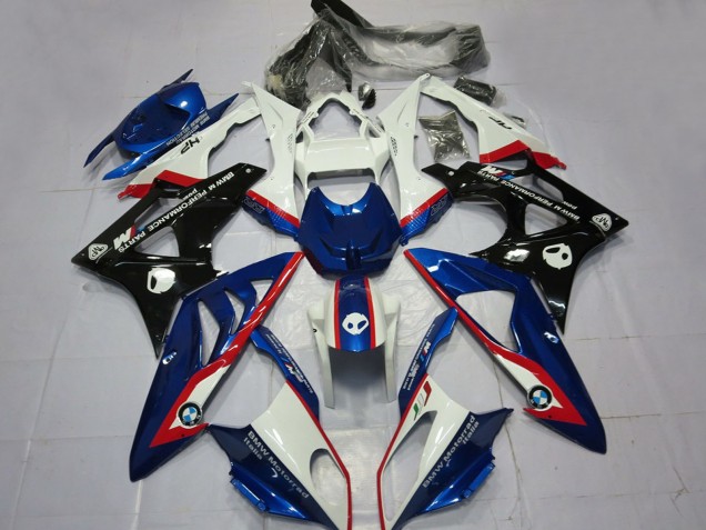 Carenado Moto BMW S1000RR 2009-2014 - Blanco Rojo Azul Negro Brillante