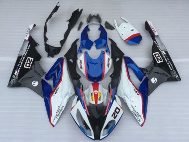 Carenados Moto BMW S1000RR 2017-2018 - Blanco Azul Rojo Negro Brillante OEM Estilo