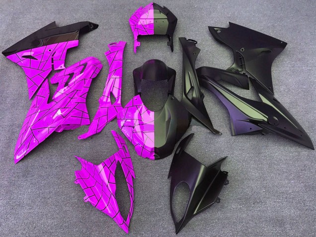 Carenados Moto BMW S1000RR 2015-2016 - Rosa Negro Mate Dividir