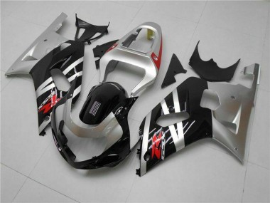 Carenados Moto Suzuki GSXR 600/750 2001-2003 - Plata Negro Brillante Rojo