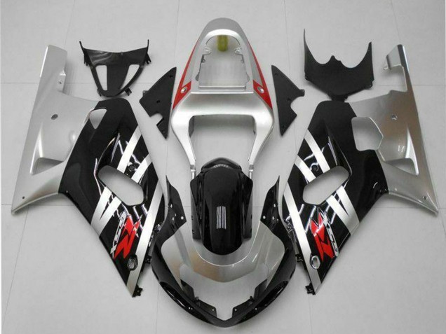 Carenados Moto Suzuki GSXR 600/750 2001-2003 - Plata Negro Brillante Rojo