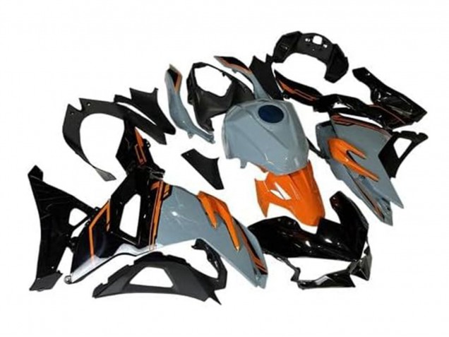 Carenados Moto Kawasaki Ninja 500 EX500R 2024-2025 - Nardo Gris Naranja Negro