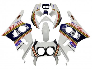 Carenados Moto Honda CBR400RR NC29 1990-1999 - Blanco Oro Rojo Azul Oscuro Rothmans