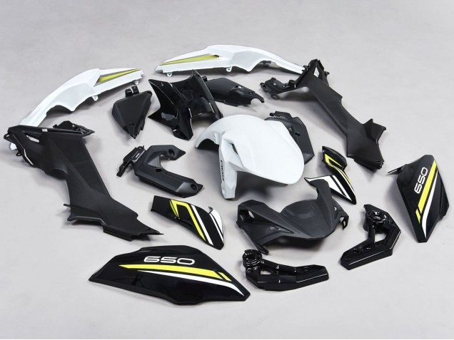Carenados Moto Kawasaki Ninja Z650 2017-2019 - Negro Blanco Amarillo