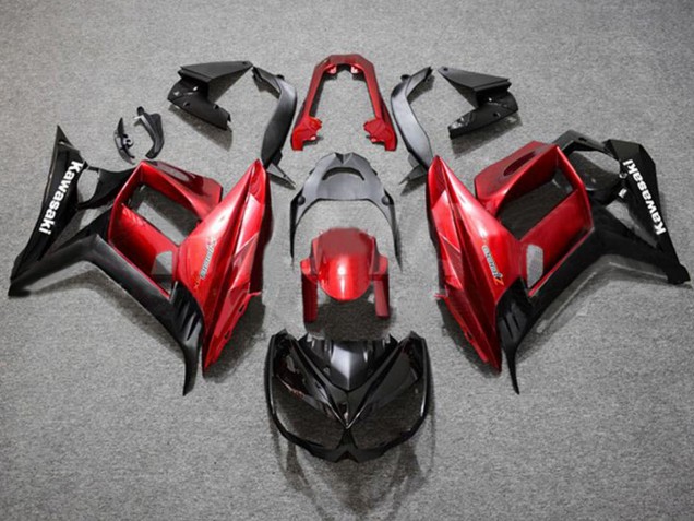 Carenados Moto Kawasaki Z1000SX 2010-2016 - Rojo Negro Brillante